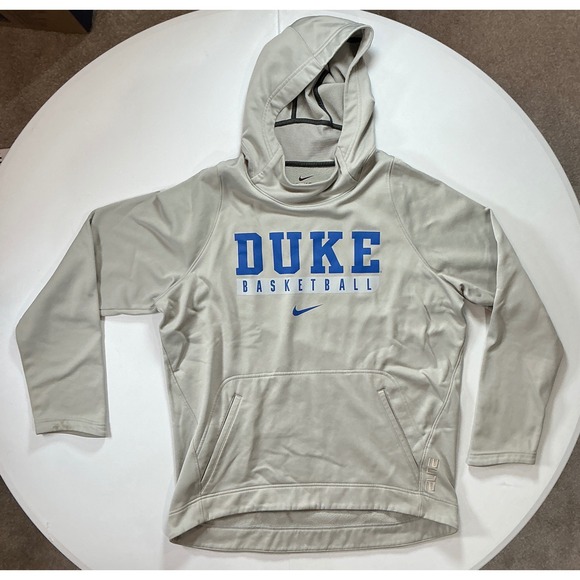 Nike Other - Nike Duke Basketball Hoodie Therma-FIT Elite Grey Blue Devils NCAA Mens L